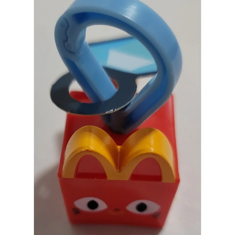 2024 McDonald's HAPPY MEAL 2 Crocs Key Chains‎ & 2 Pet Simulators Panda & Cat